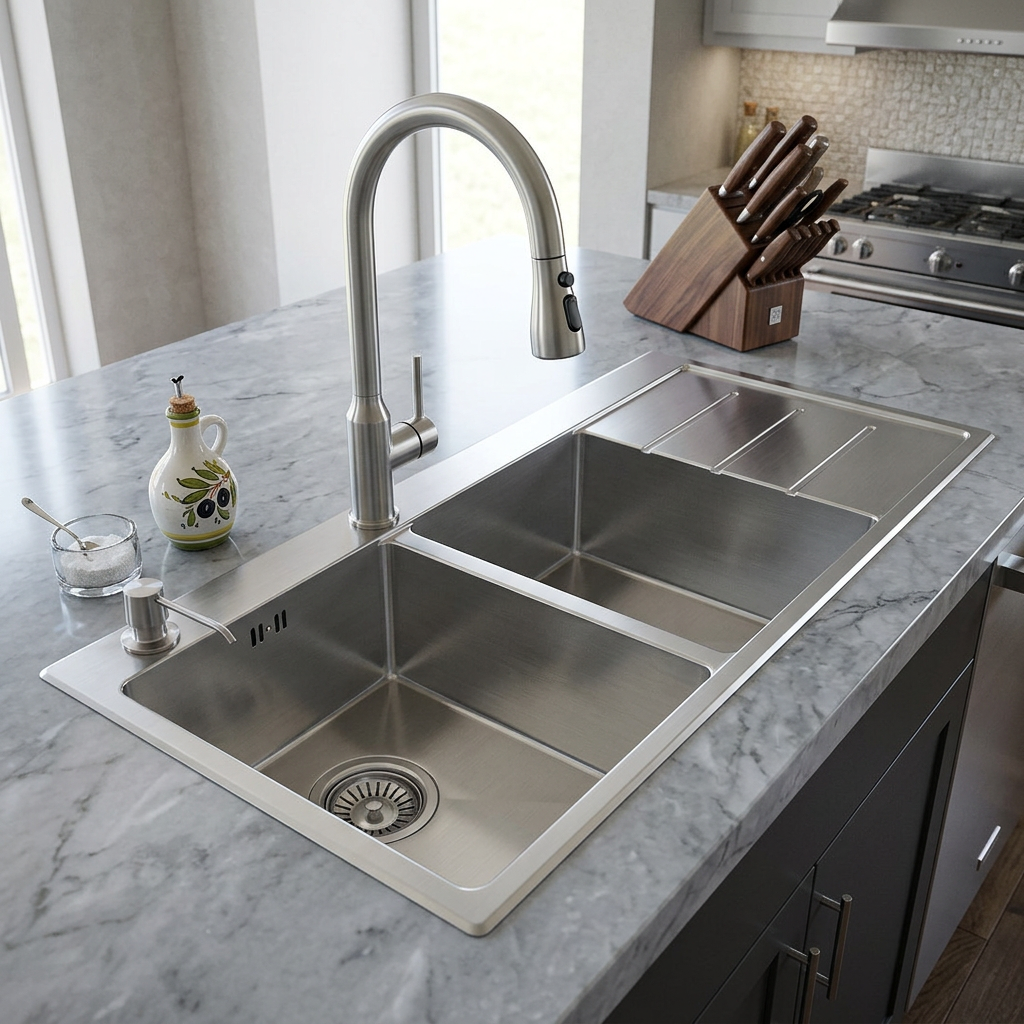 Stainless Steel Kitchen Sink (P02-907) thumbnail 4